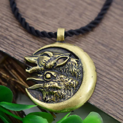 Wolf Head Necklace Pendant