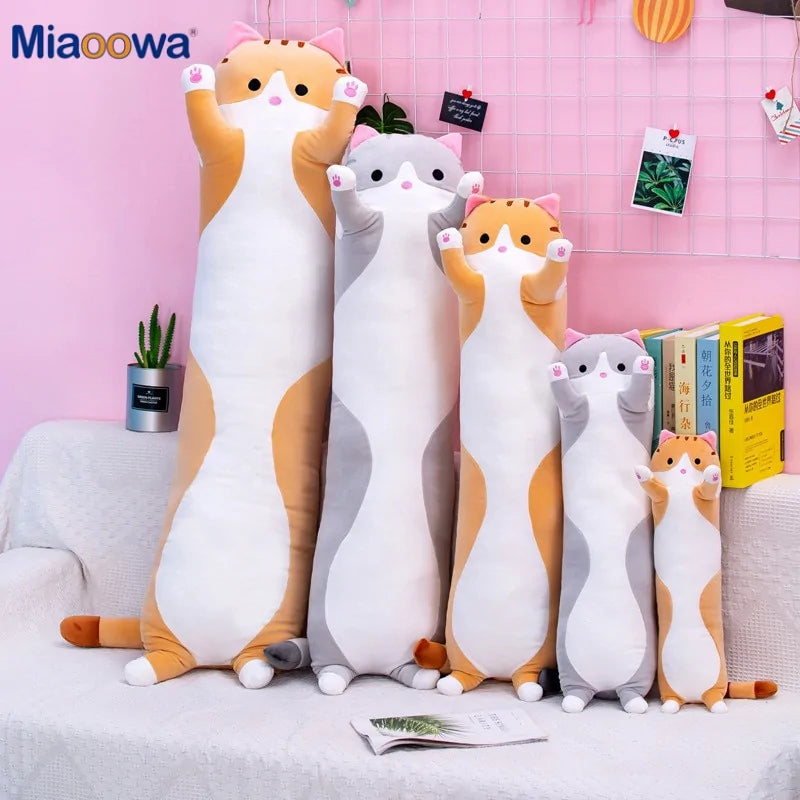 130cm Long Cat Pillow for Kids