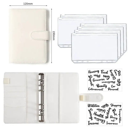 A6 Leather Budget Binder