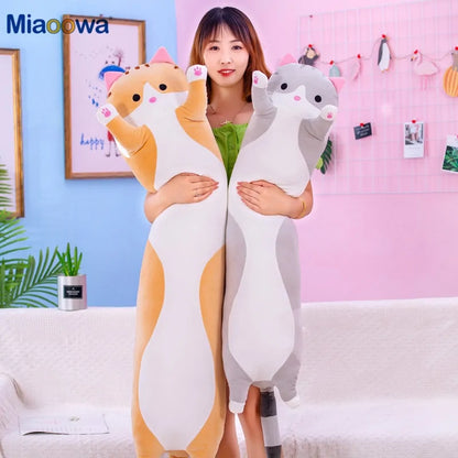 130cm Long Cat Pillow for Kids