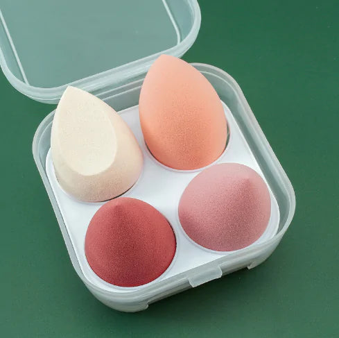 4pcs Makeup Sponge Powder Puff Dry and Wet Combined