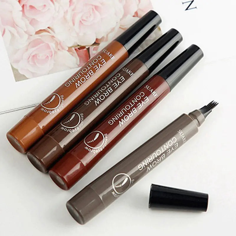 3D 5 Color Waterproof Natural Eyebrow Pencil